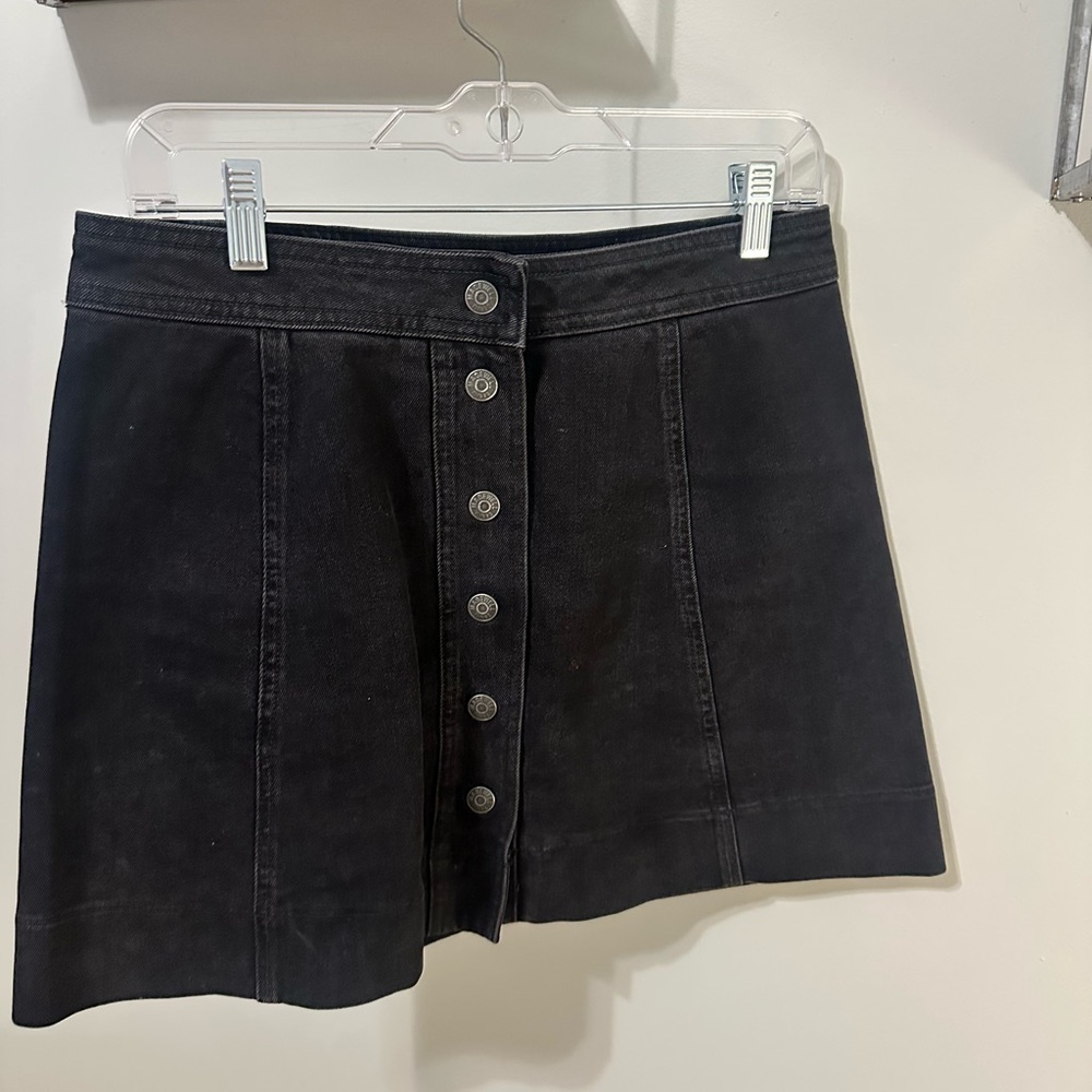 Black Denim Skirt